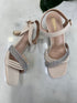 Women Luxury Rhinestone Decor Open Toe Buckle Straps